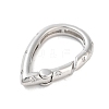 Brass Micro Pave Clear Cubic Zirconia Spring Gate Rings KK-M293-52P-2