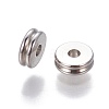 201 Stainless Steel Grooved Spacer Beads X-STAS-P239-05P-2