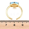 Brass Micro Pave Cubic Zirconia Cuff Open Rings for Women RJEW-K264-16G-6