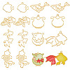 18Pcs 9 Style Alloy Open Back Bezel Charm Pendants FIND-OC0001-66-1