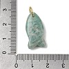 Natural Amazonite Pendants X-G-A297-01G-05-3