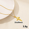 Stainless Steel Cross Pendant Necklace AR4885-6-1