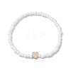 Glass Beaded Stretch Bracelets for Women BJEW-JB11504-02-2