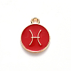 Alloy Enamel Pendants ENAM-SZ0001-27B-H-4