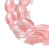 Cherry Quartz Glass Beads Strands G-I369-B22-01B-4