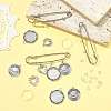 DIY Flat Round Alloy Commemorative Photo Pendants Making Kits DIY-FS0009-23-7