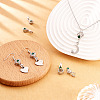 Spritewelry 14Pcs 7 Style Brass Micro Pave Cubic Zirconia Ice Pick Pinch Bails KK-SW0001-01-13