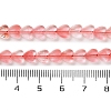 Cherry Quartz Glass Beads Strands G-M403-A18-02-5