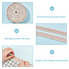 about 10.5~11 yards Ethnic Style Polycotton Jacquard Leaf Ribbons OCOR-GO0001-15B-3