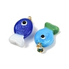Handmade Lampwork Pendants LAMP-A007-01G-01-2