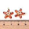 Brass Enamel Pendants KK-T071-30G-3