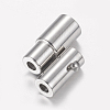 Tarnish Resistant 304 Stainless Steel Locking Tube Magnetic Clasps X-STAS-H019-4