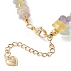 Natural Fluorite Chip Beaded Bracelets for Women BJEW-JB12306-02-4