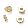 Brass Micro Pave Cubic Zirconia Beads KK-K361-03A-G-1