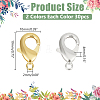 60Pcs 2 Colors Brass Lobster Claw Clasps KK-WR0001-48-2