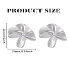1 Pair Zinc Alloy Stud Earrings EJEW-LP0009-09P-2