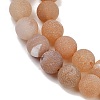 Natural Druzy Agate Beads Strands G-NH0024-A06-8mm-3