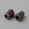 Brass EDC European Beads KK-WH0081-63R-2