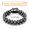 Synthetic Hematite Braided Bead Bracelet BJEW-SW00001-18-2