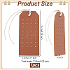 Imitation Leather Earring Organizer Display Cards EDIS-WH0022-34C-2