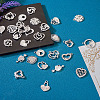 32PCS 16 Style Alloy Rhinestone Pendants ALRI-TA0001-16-15