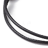 Adjustable Waxed Polyester Cord Bracelet Making AJEW-JB01317-03-4
