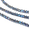Transparent Electroplate Glass Beads Strands EGLA-A039-T2mm-UA07-3