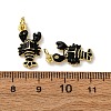 Brass Micro Pave Cubic Zirconia Pendants KK-F911-19G-01-3