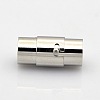 Column 304 Stainless Steel Locking Tube Magnetic Clasps STAS-N014-25-4mm-1