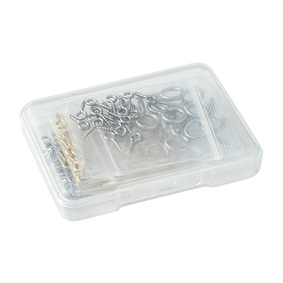 100Pcs 6 Styles 304 Stainless Steel Screw Eye Pin Peg Bails FIND-FS0002-85-1