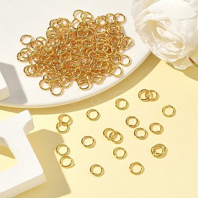 Brass Open Jump Rings X-JRC7mm-G-NR-1