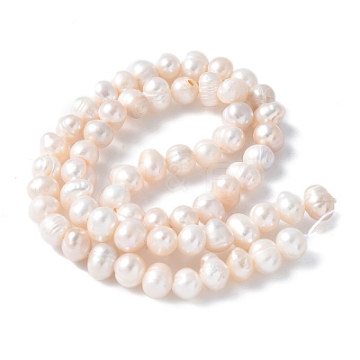 Natural Cultured Freshwater Pearl Beads Strands PEAR-I007-07O-12A-1