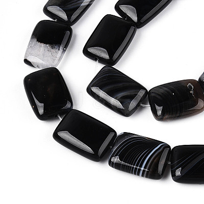 Natural Agate Beads Strands G-N356-03A-01-1