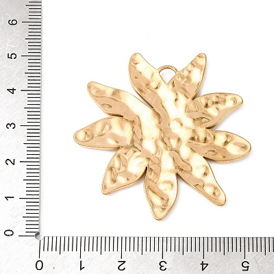 Hammered 304 Stainless Steel Pendants STAS-D129-06B-G-1