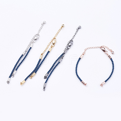 Braided Cotton Cord Bracelet Making MAK-I006-26-1