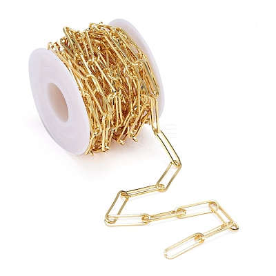 Soldered Brass Paperclip Chains CHC-G005-12G-1