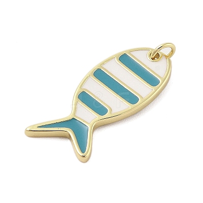 Rack Plating Brass Enamel Pendants KK-Z074-10G-01-1