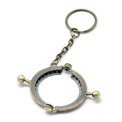 Iron Purse Frame Handle for Bag Sewing Craft Tailor Sewer FIND-T008-186AB-1