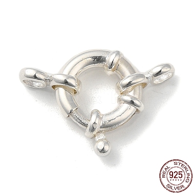 925 Sterling Silver Spring Ring Clasps STER-A007-23A-1