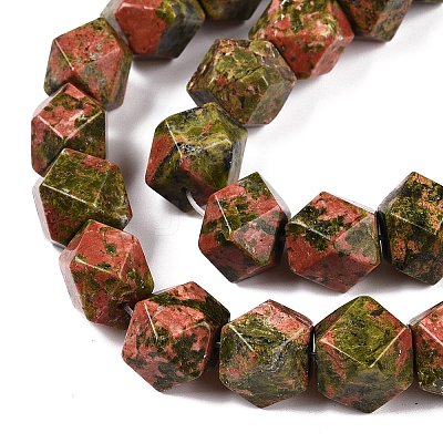 Natural Unakite Beads Strands G-T138-42-1