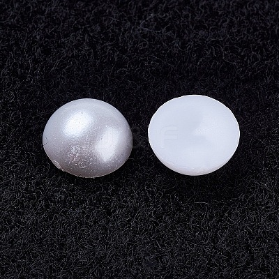 Acrylic Imitation Pearl Cabochons X-OACR-XCP0001-02-1