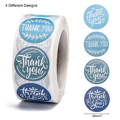 1 Inch Thank You Stickers LS-DIY-G013-A10-1