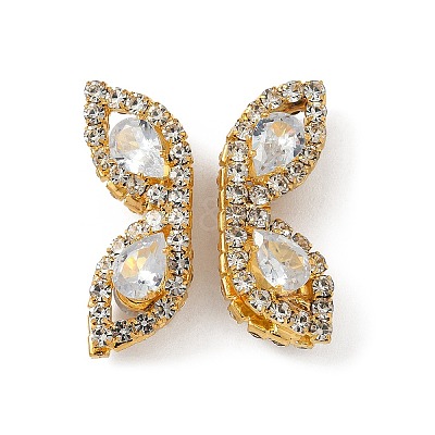 Brass Micro Pave Cubic Zirconia Beads KK-S336-09G-A-1