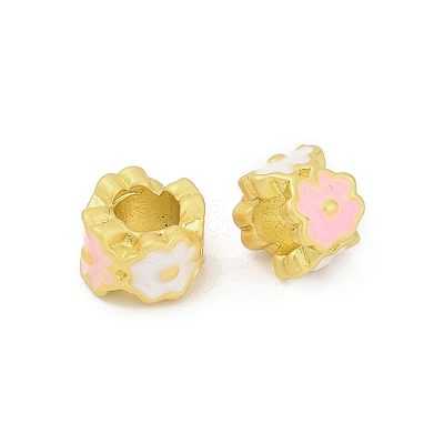 Alloy Enamel European Beads PALLOY-D369-21MG-02-1