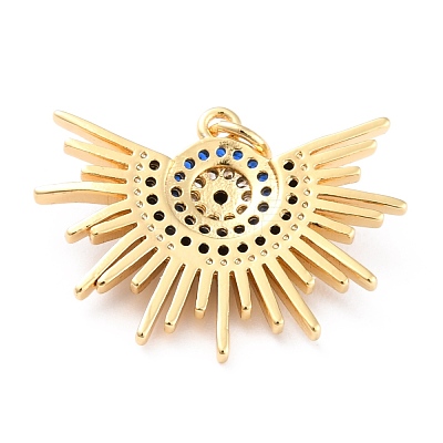 Brass Cubic Zirconia Pendants X-KK-J276-11G-1