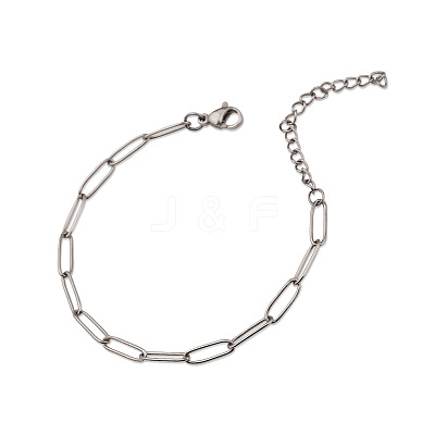 304 Stianless Steel Paperclip Chains STAS-CJC0003-18P-03-1