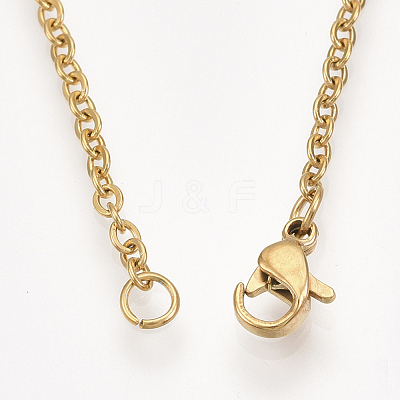 201 Stainless Steel Pendant Necklaces NJEW-T009-JN083-2-40-1