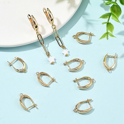 SHEGRACE Brass Hoop Earring Findings XGRQ79727-943G-1