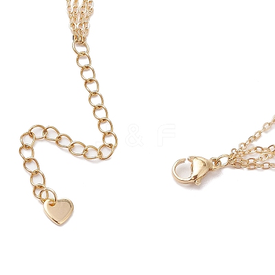 Leaf 304 Stainless Steel Multi Layered Link ChainToe Ring Anklets for Women AJEW-AN00666-1