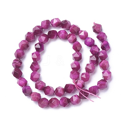 Natural Tiger Eye Beads Strands G-P424-A05-6mm-1